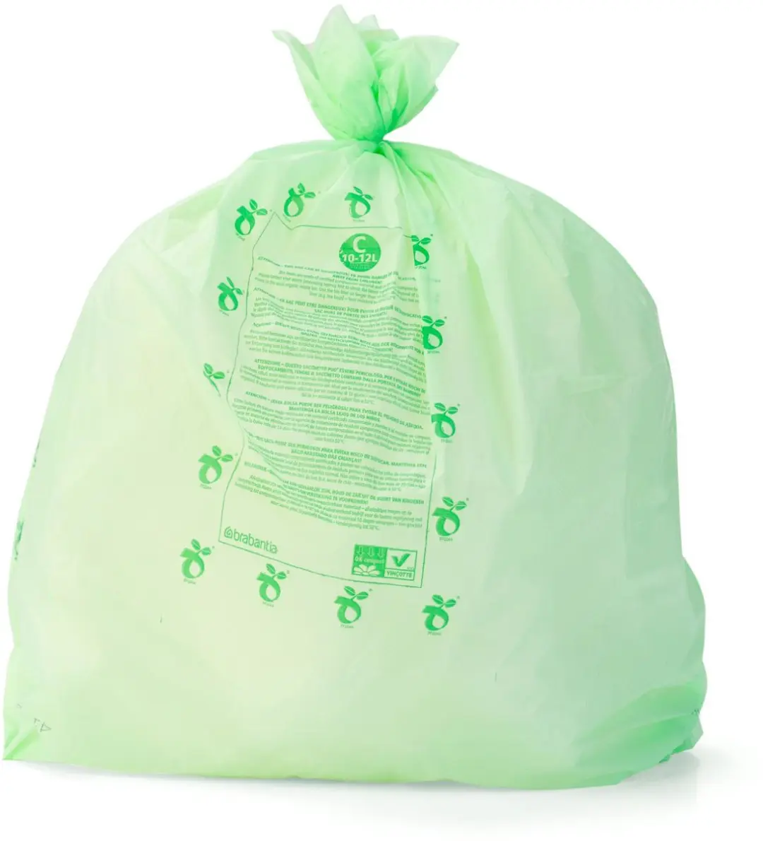 Brabantia PerfectFit Composteerbare Vuilniszakken C 12L - 10 Stuks - Groen - afbeelding 5 van 6