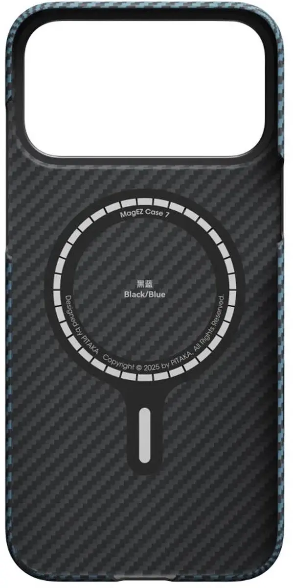 Pitaka Ultra Slim Hoesje iPhone 17 Pro KI1706BP - MagSafe - Blauw - afbeelding 4 van 6