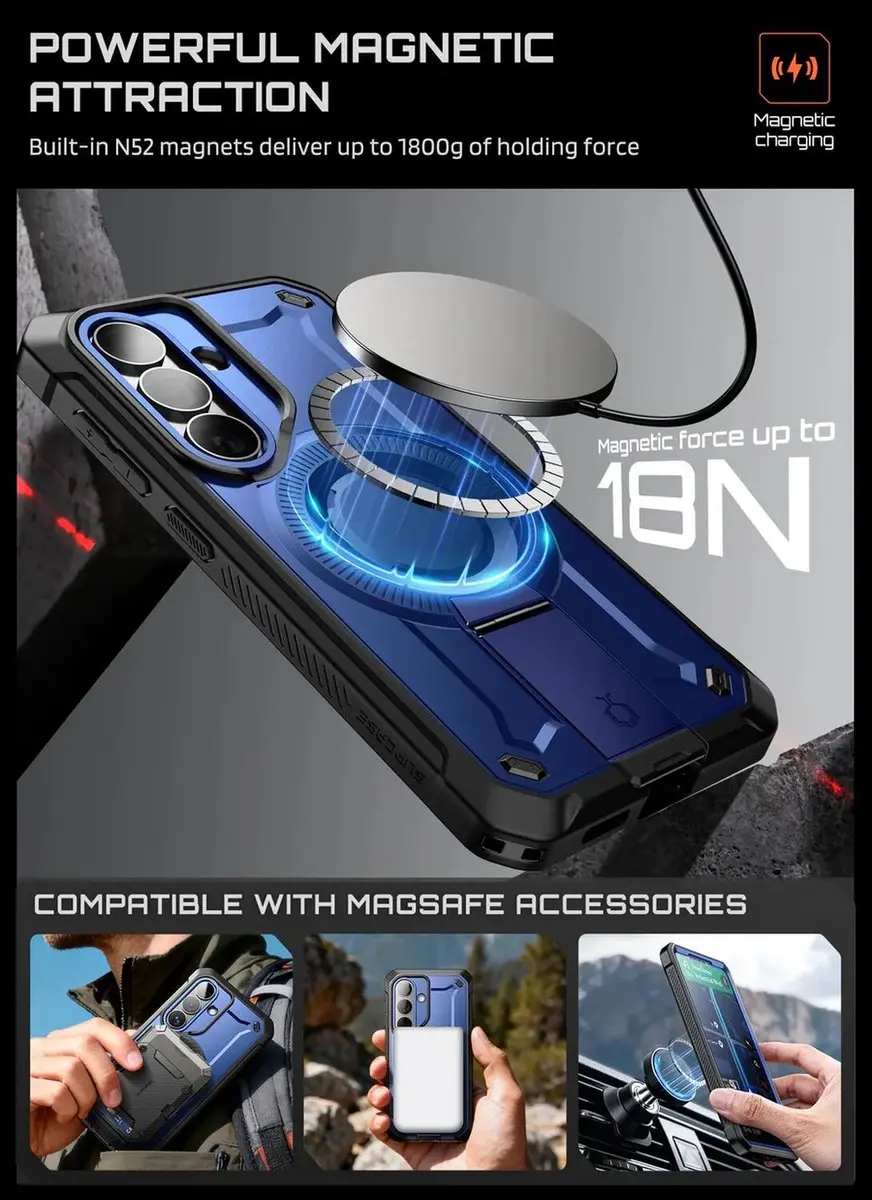 Supcase Unicorn Beetle Mag Pro Hoesje - Blauw