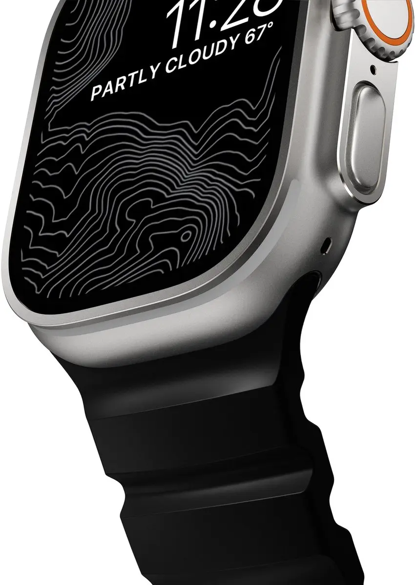 NOMAD Rocky Point Horlogeband - Apple Watch 45-49mm - Zwart - afbeelding 6 van 6