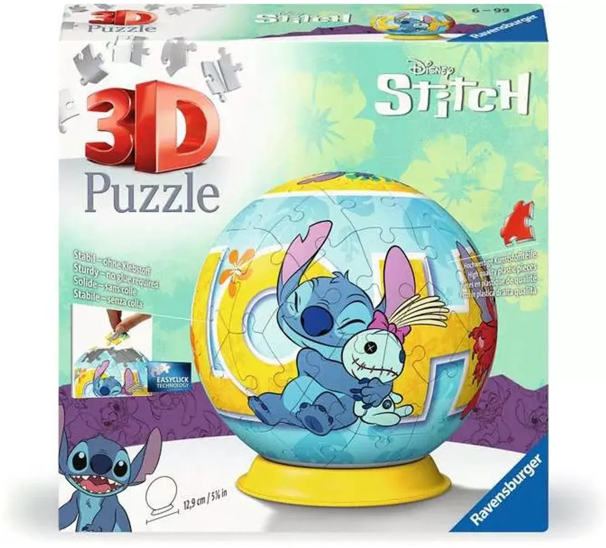 Ravensburger Disney Stitch 3D Puzzelbal 54 Stukjes - MPN 11599