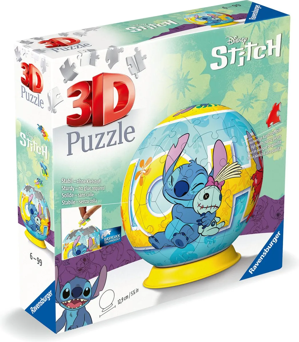 Ravensburger Disney Stitch 3D Puzzelbal 54 Stukjes - MPN 11599