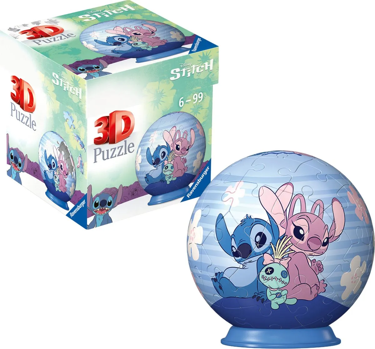 Ravensburger Disney Stitch 3D Puzzelbal 54 Stukjes - MPN 11599