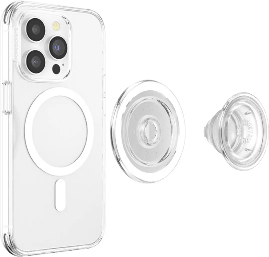PopSockets PopGrip 806827 MagSafe Round - Transparant - afbeelding 6 van 6