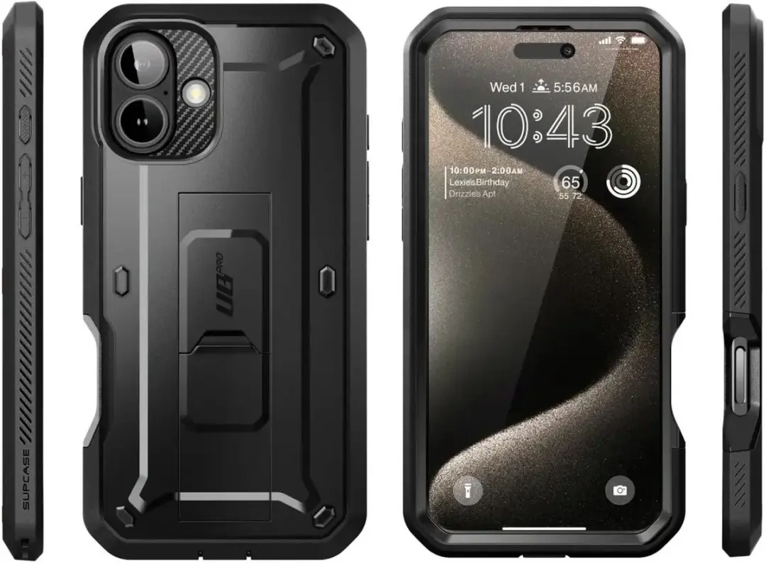 Supcase 360 Backcase iPhone 16 - Zwart - MPN 12032