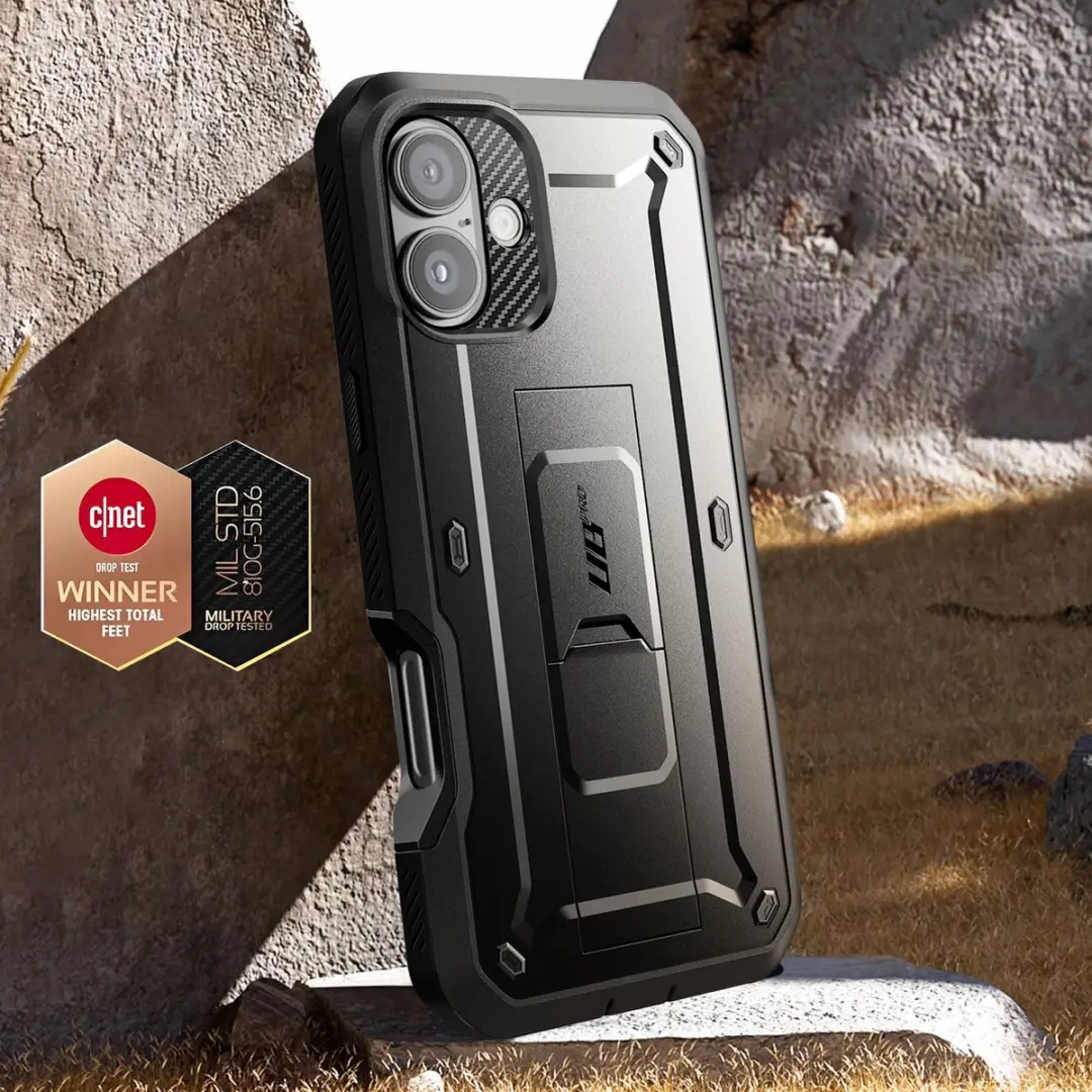 Supcase 360 Backcase iPhone 16 - Zwart - MPN 12032