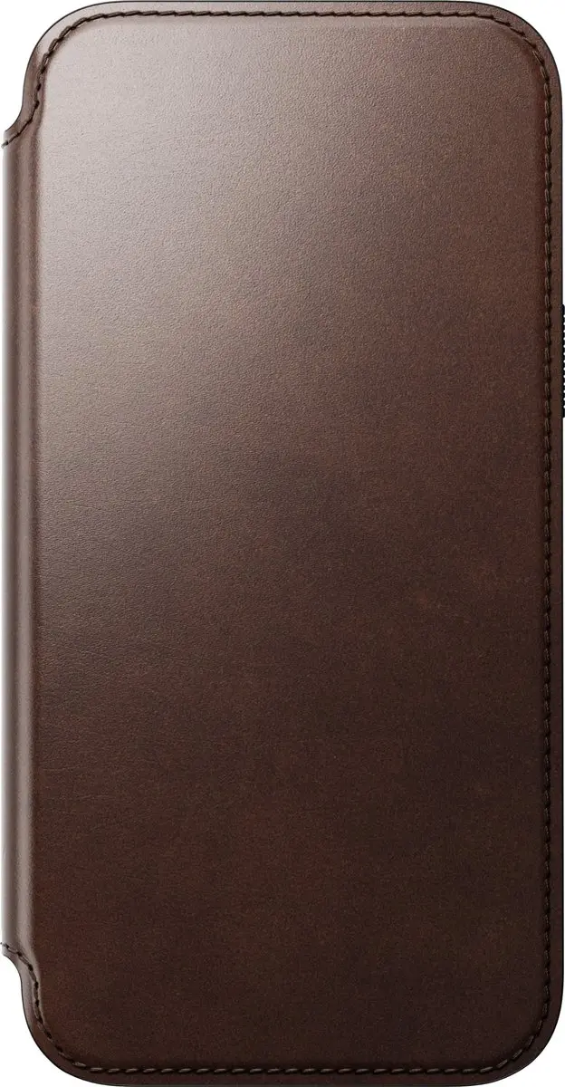 NOMAD Modern Leather Folio 114674118E8E - iPhone 15 Pro Max Hoesje - Bruin