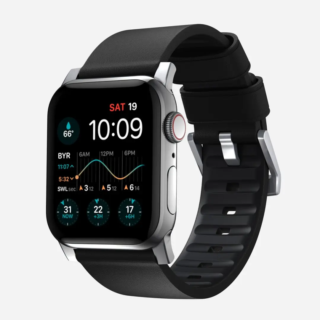 NOMAD Active Strap Pro - Apple Watch 44/45/49mm - Zwart