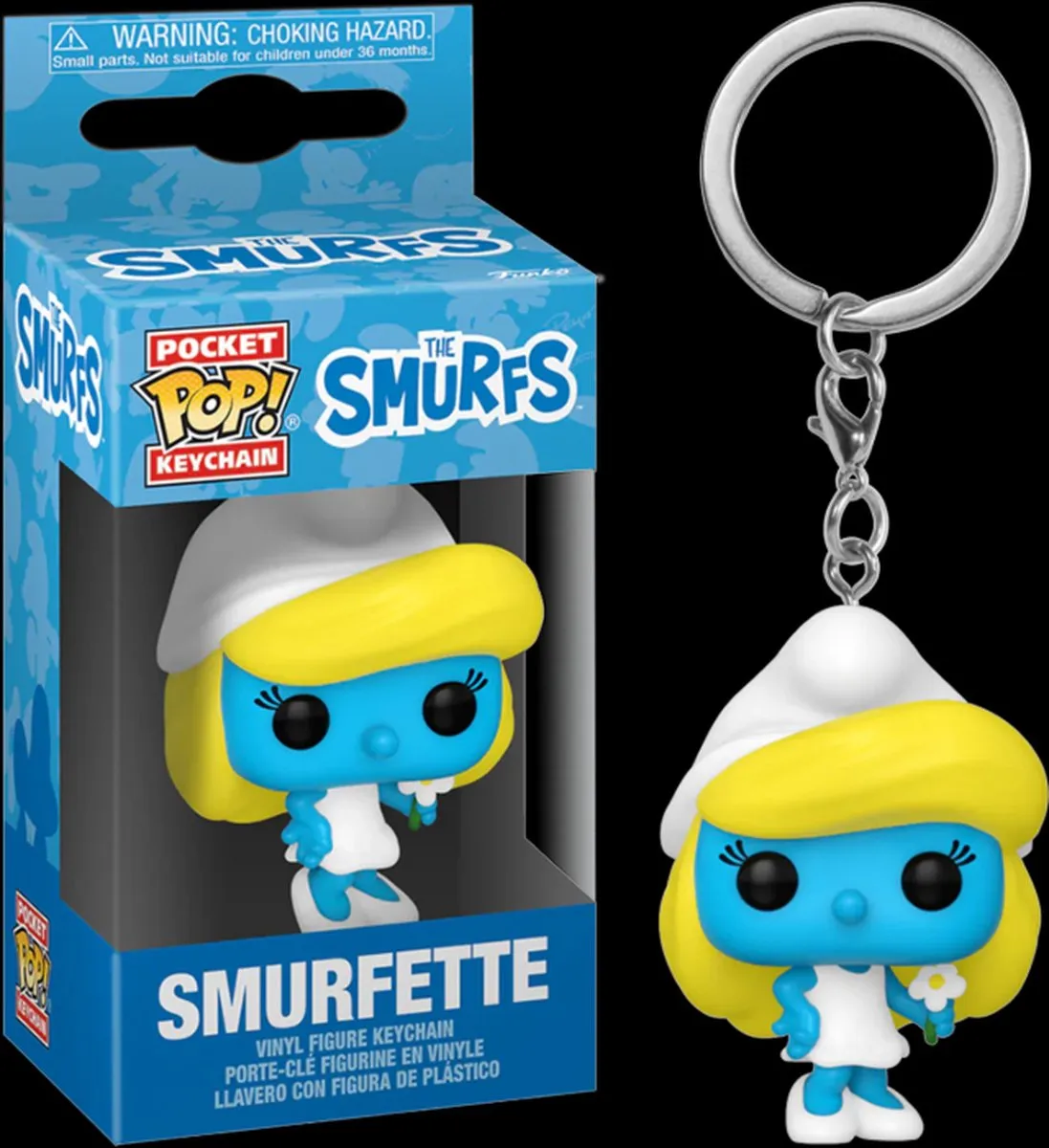 Funko Pop! Pocket Keychain Smurfette - The Smurfs Multicolor