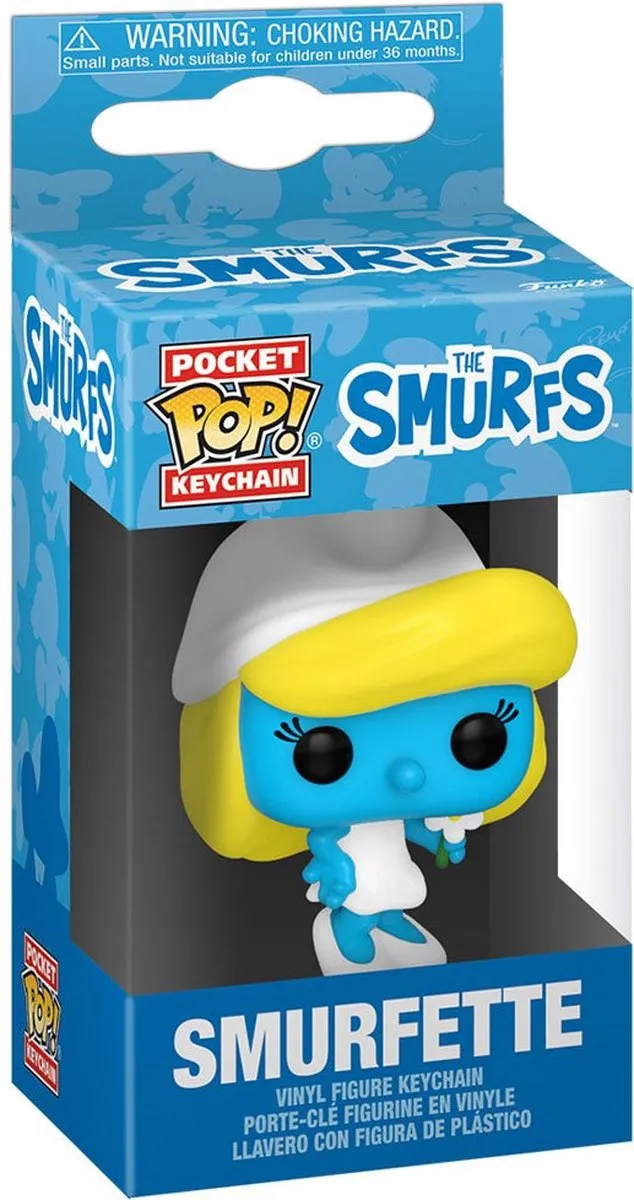Funko Pop! Pocket Keychain Smurfette - The Smurfs Multicolor