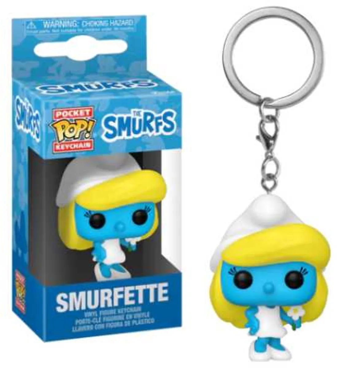 Funko Pop! Pocket Keychain Smurfette - The Smurfs Multicolor
