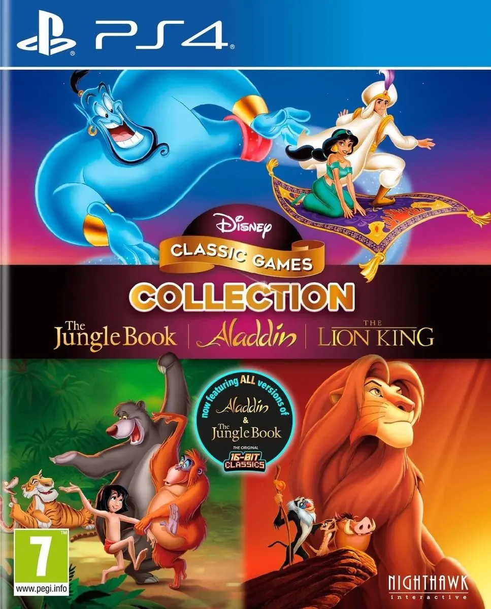 Nighthawk Interactive Disney Classic Games Jungle Book Aladdin Lion King PS4