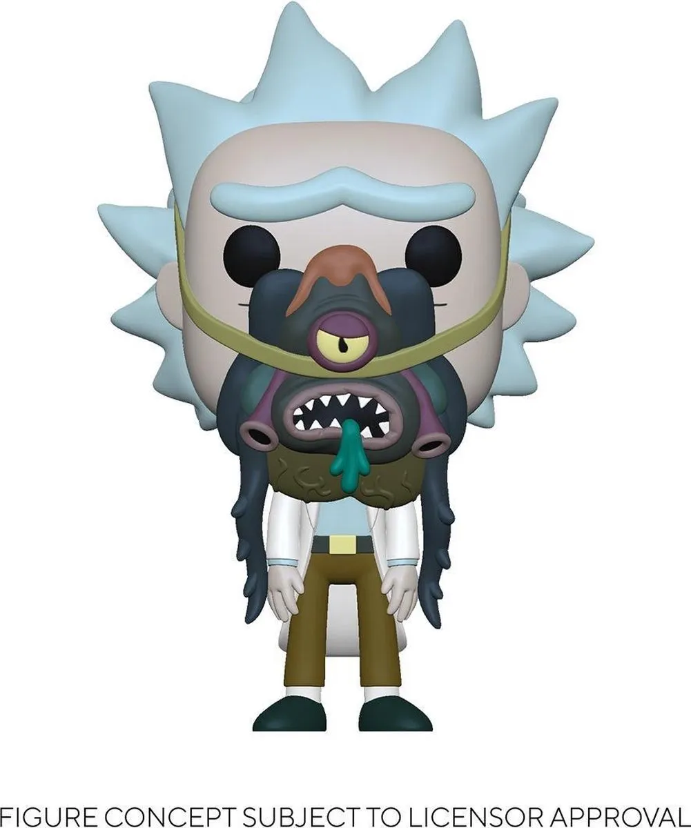 Funko Pop! Animaytion Rick and Morty Rick met Glorzo 55250 - Veelkleurig