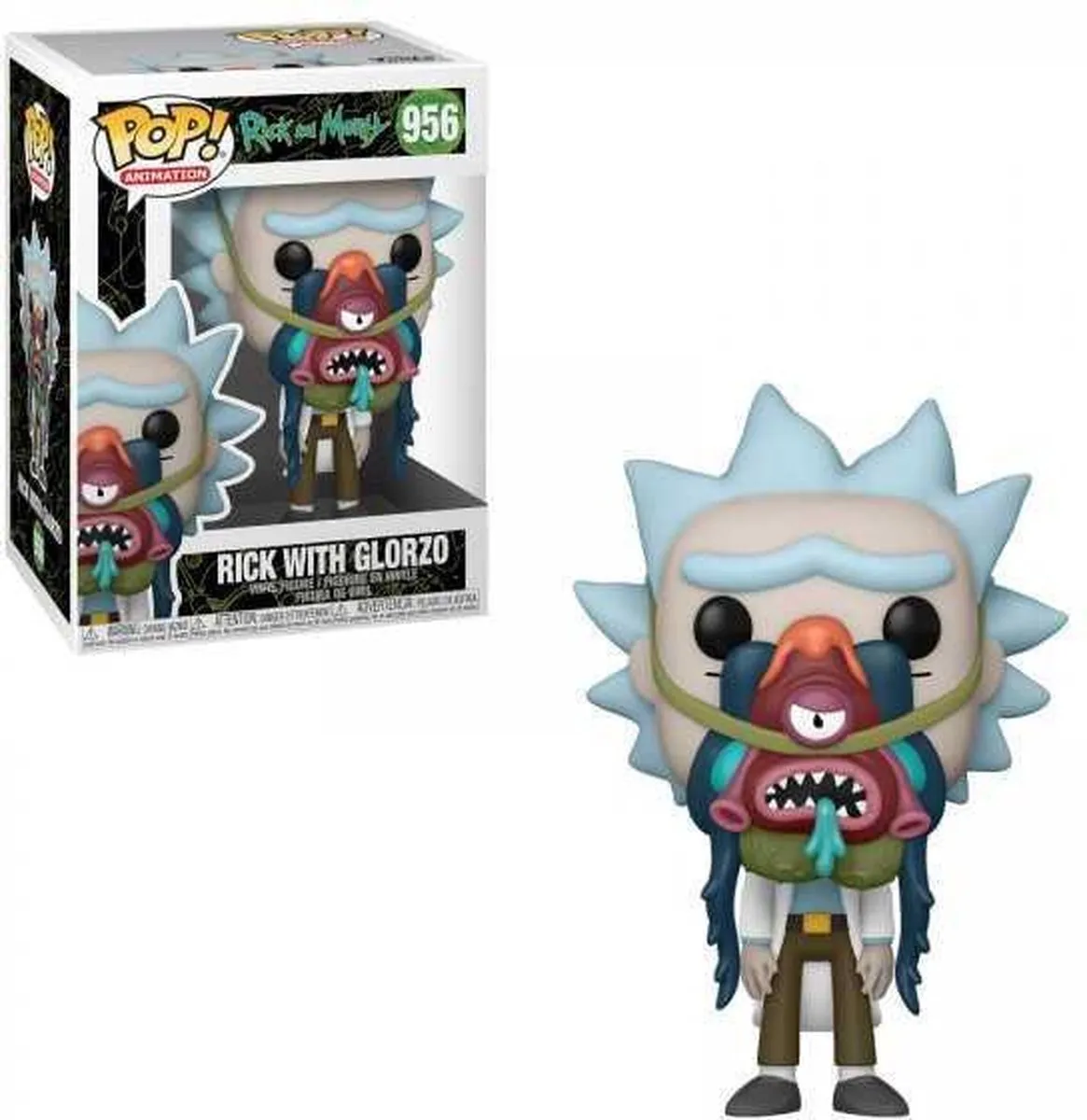 Funko Pop! Animaytion Rick and Morty Rick met Glorzo 55250 - Veelkleurig