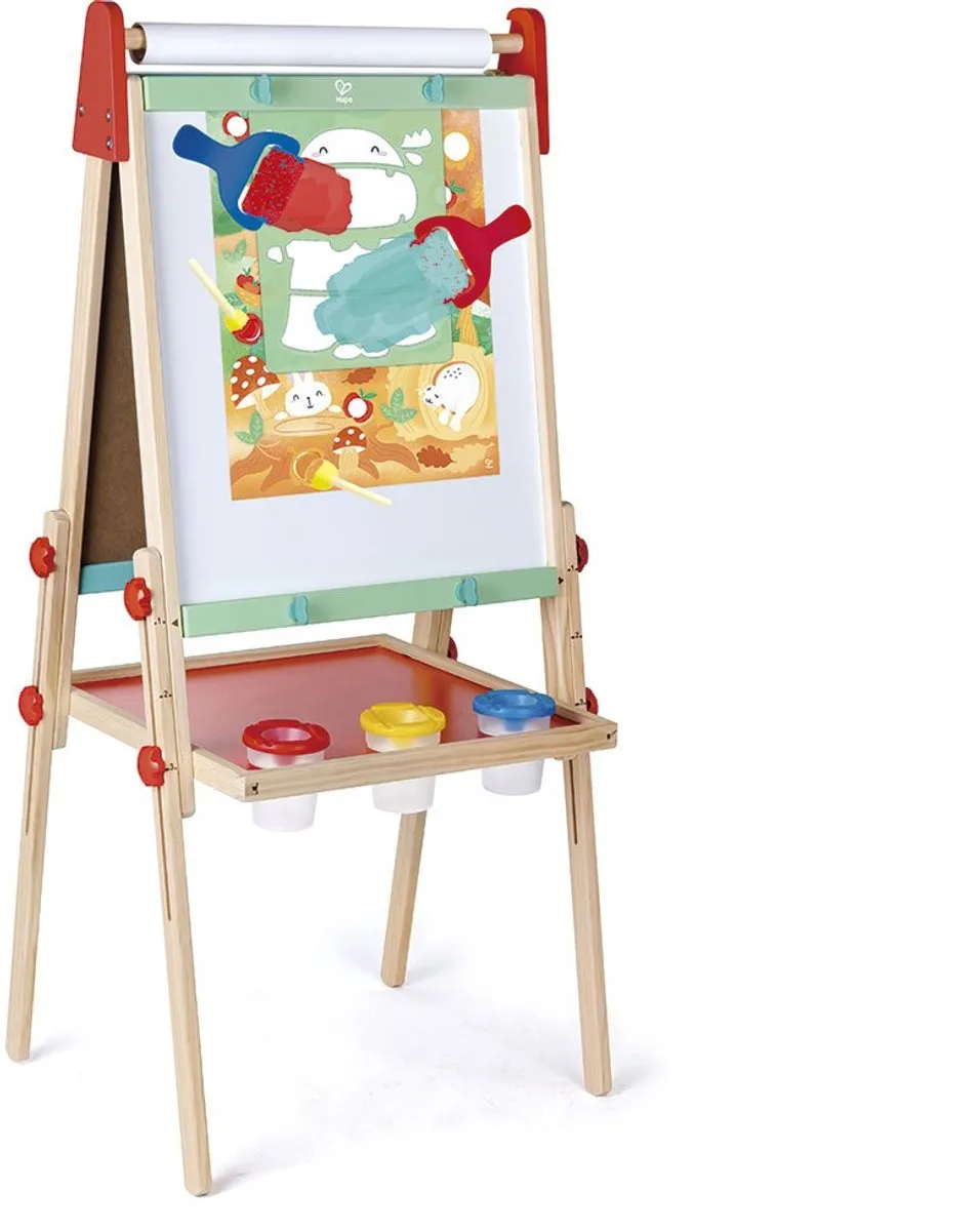 Hape Malspaß Kleurroller & Schablonen Set - Veelkleurig