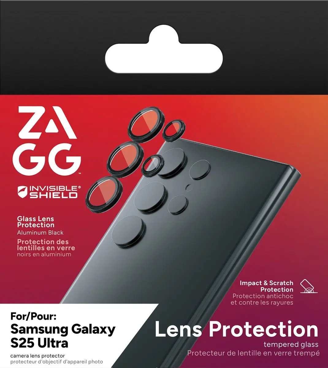 ZAGG InvisibleShield Glass Cameralensbeschermer S25 Ultra - 5 Stuks