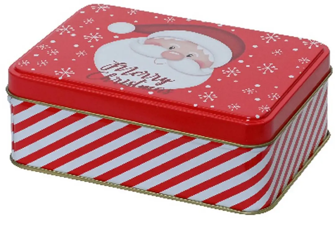 Kaemingk kerstblik Kerstman Merry Christmas rood-wit 12,5 x 8,5 cm