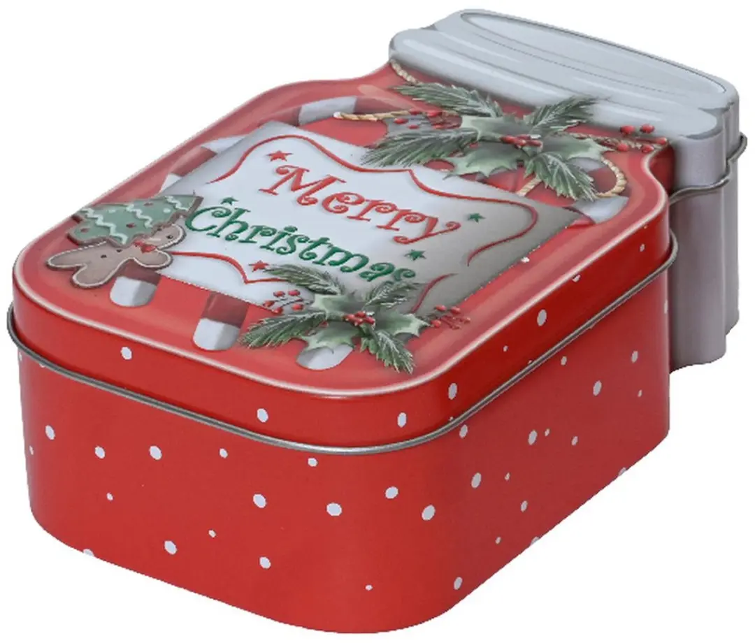 Kaemingk kerstkoekblik Merry Christmas 15 x 9,6 cm