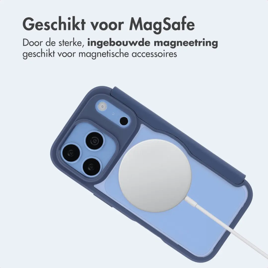 Imoshion Hoesje iPhone 18 Pro/17 Pro - Transparant Blauw - MagSafe