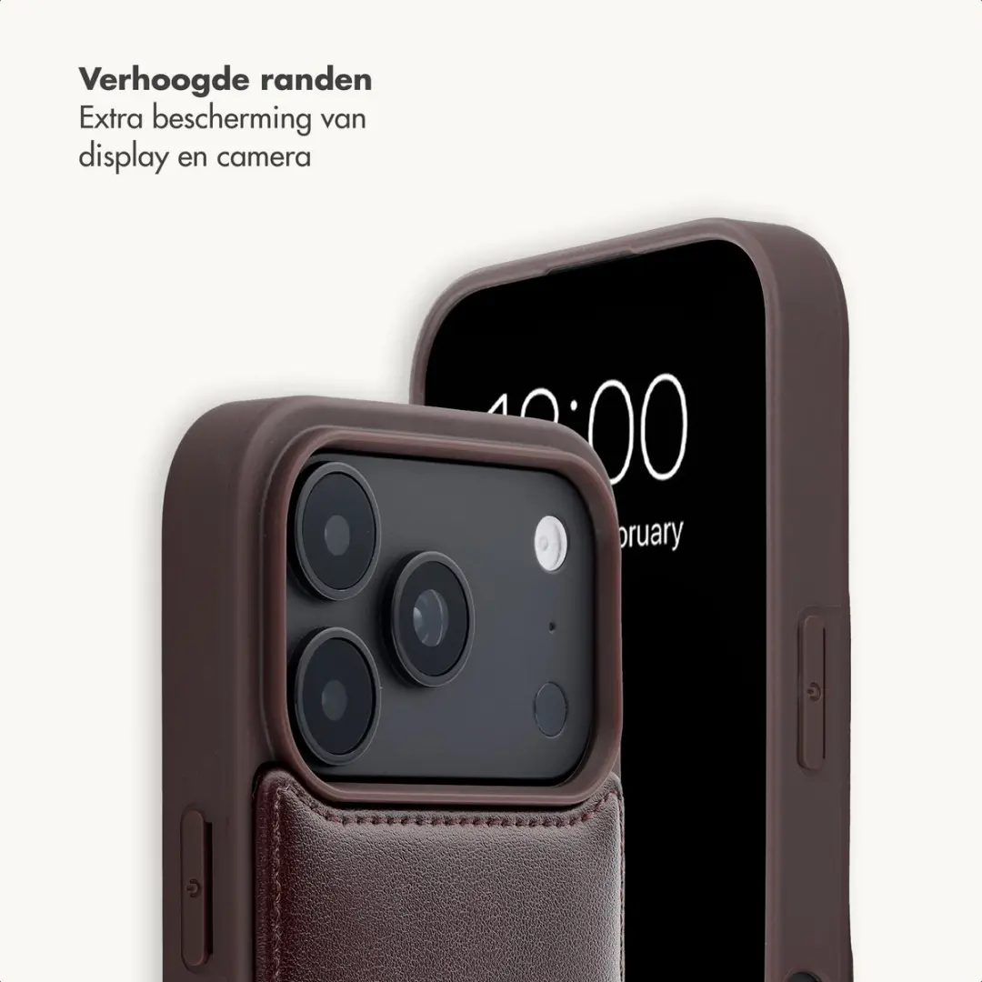 Selencia Hoesje iPhone 17 Pro Max Checks - 2 Pasjes