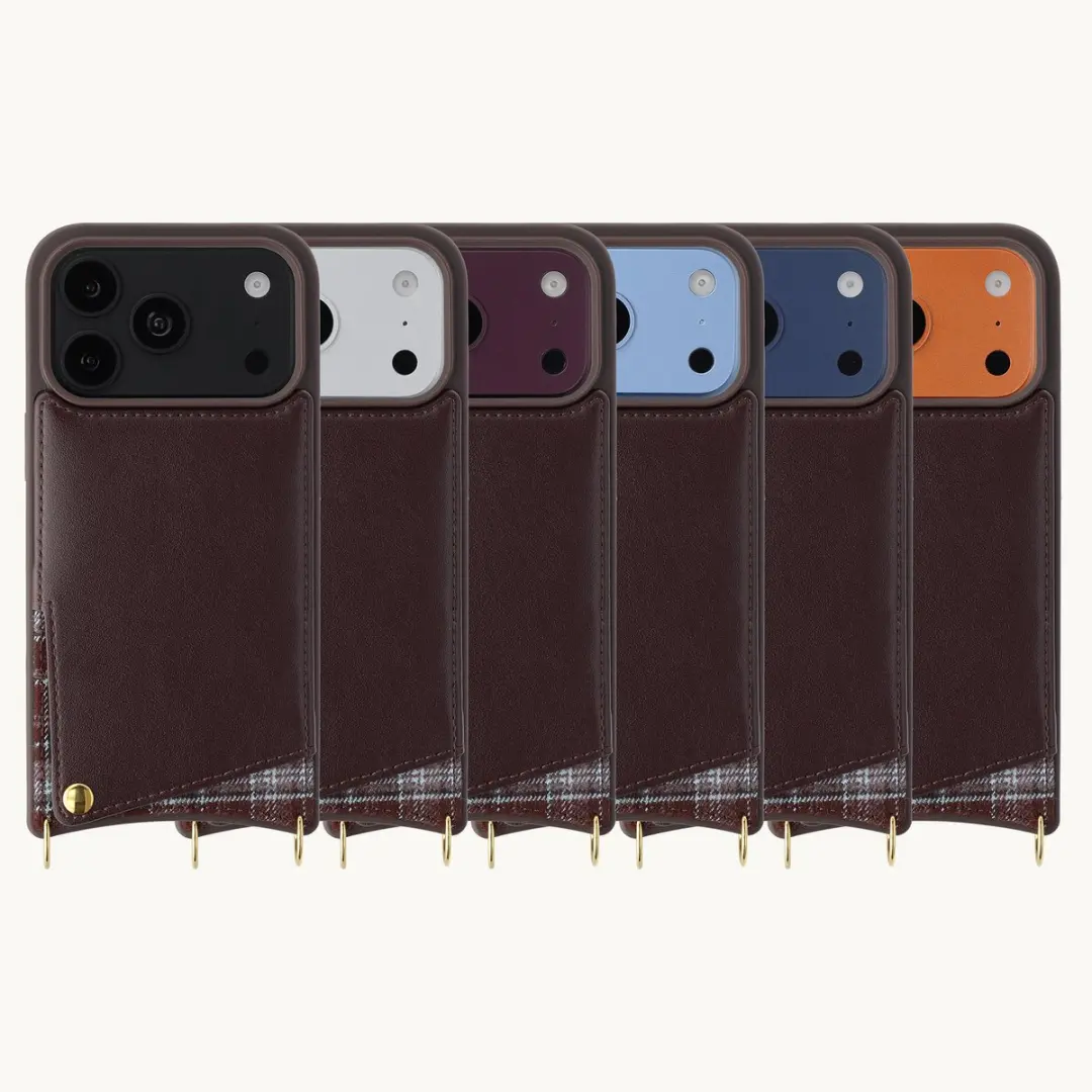 Selencia Hoesje iPhone 17 Pro Max Checks - 2 Pasjes