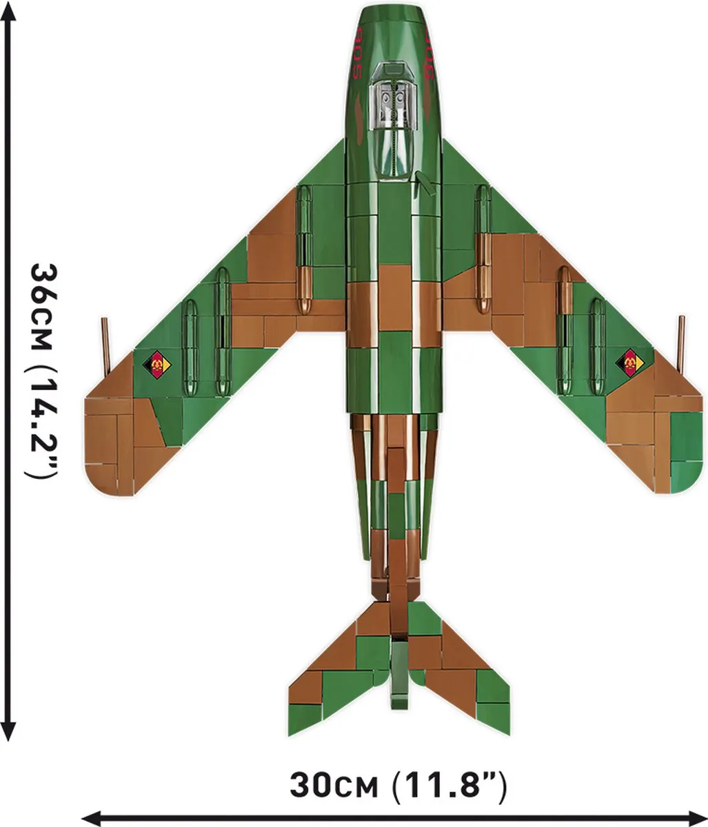 Cobi 5825 MIG-17F Modelbouwpakket 1:32 - 575 Onderdelen - Multi