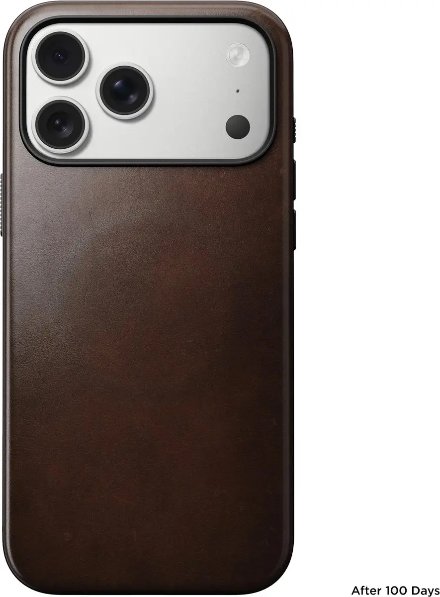 NOMAD Horween Lederen Hoesje iPhone 17 Pro Max 114642118E8E - Bruin