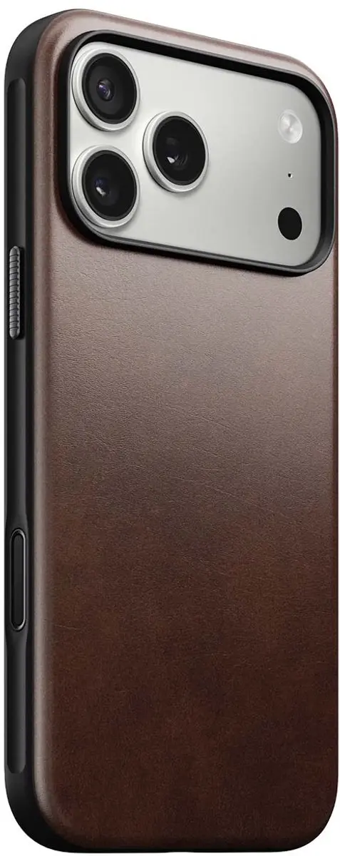 NOMAD Horween Lederen Hoesje iPhone 17 Pro Max 114642118E8E - Bruin