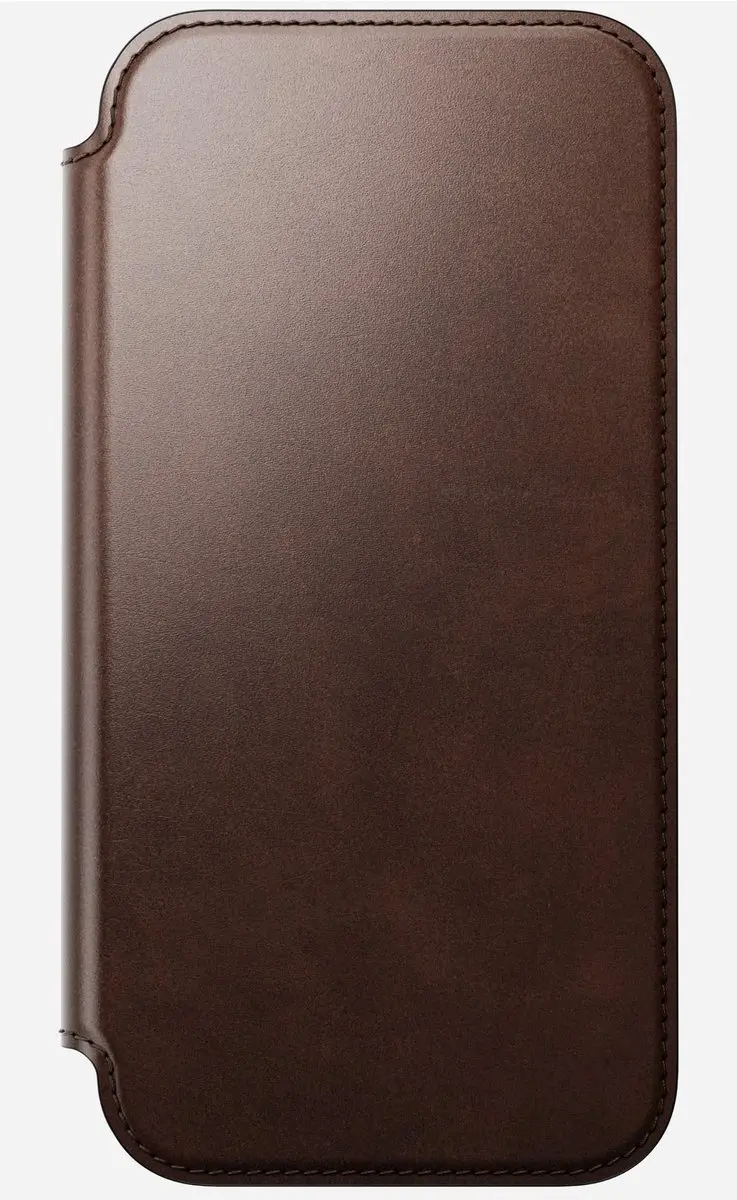 NOMAD Horween Lederen Folio iPhone 17 Pro Max 114686118E8E - 3 Pasjes - Bruin