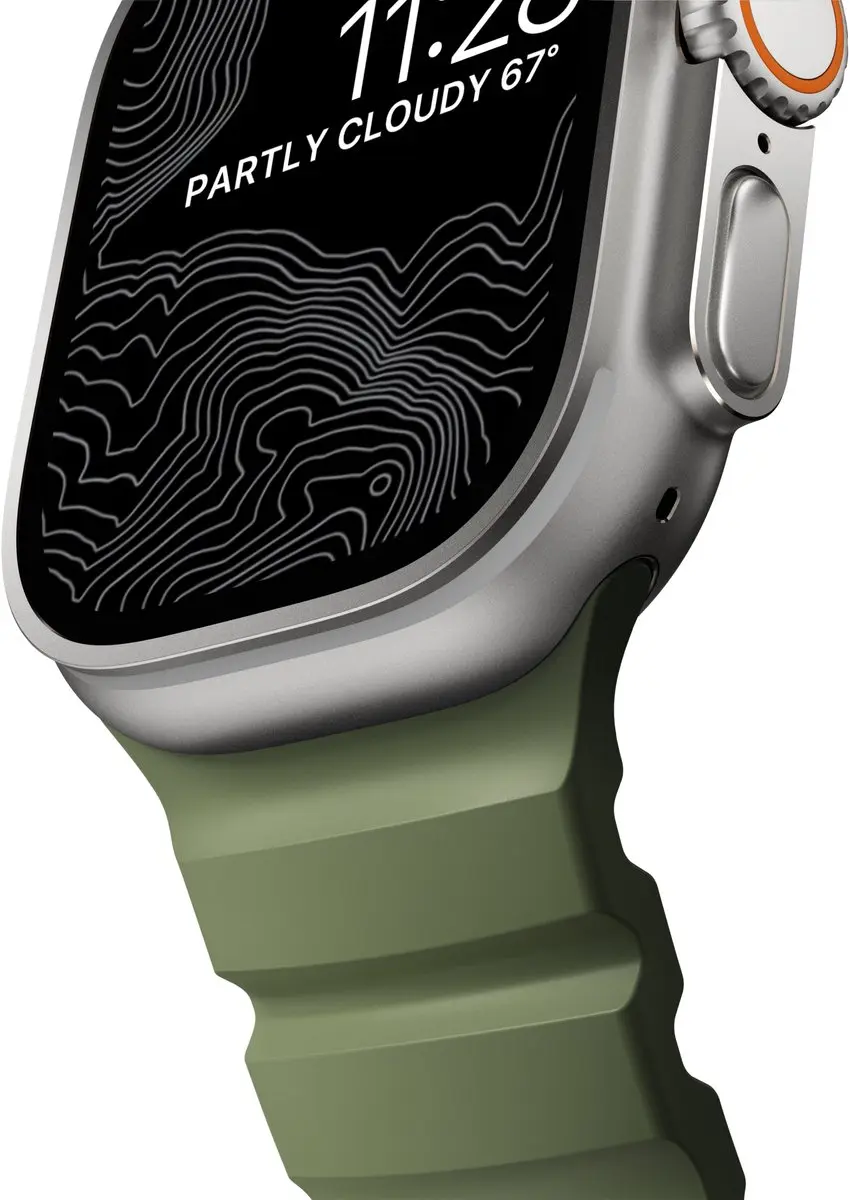 Nomad Rocky Point Horlogeband - Groen - 45/46/49mm