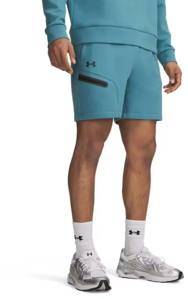 Under Armour Unstoppable FLC Shorts M - Blauw - afbeelding 6 van 6