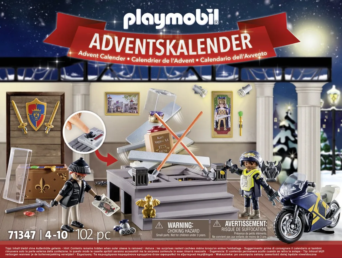 Playmobil Adventskalender Politie Museumdiefstal 71347 - Multicolor