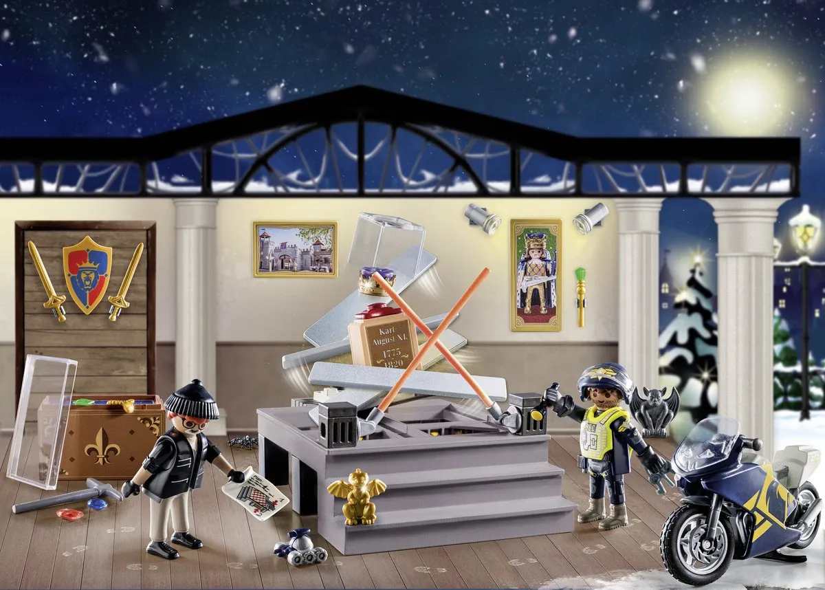 Playmobil Adventskalender Politie Museumdiefstal 71347 - Multicolor