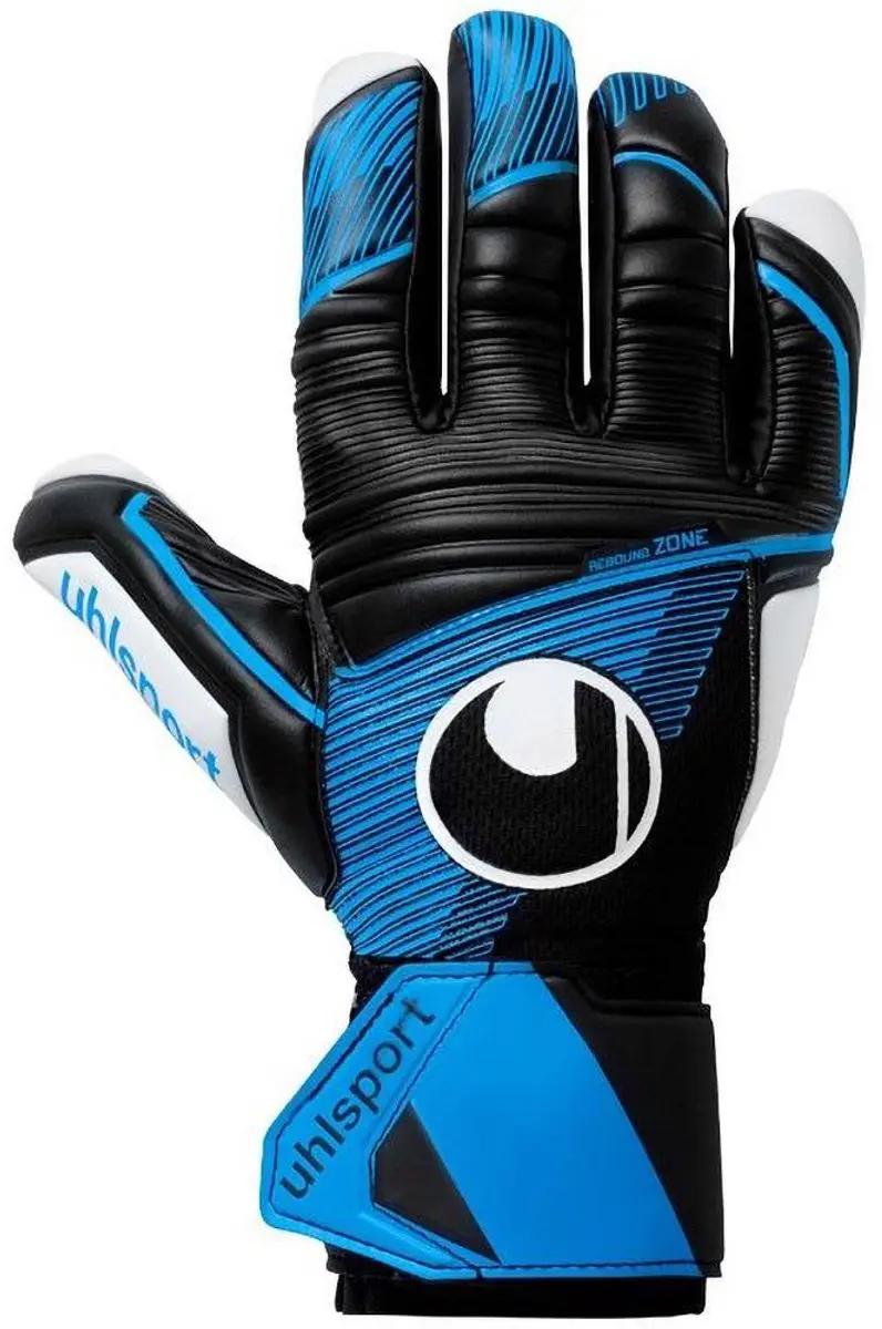 Uhlsport Soft Hn Comp Keepershandschoenen 3 - Zwart/Blauw/Wit - afbeelding 5 van 6