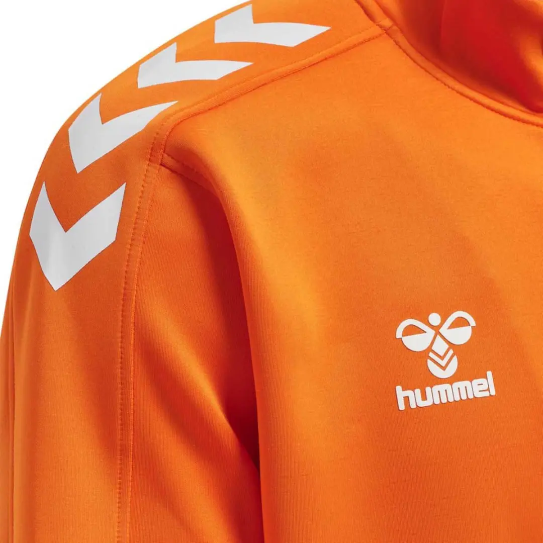 Hummel HmlCORE XK POLY ZIP SWEAT - Orange - M - afbeelding 3 van 4