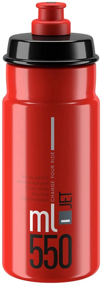 Elite Kan Jet Red 550ml - Zwart/Grijs - afbeelding 2 van 3