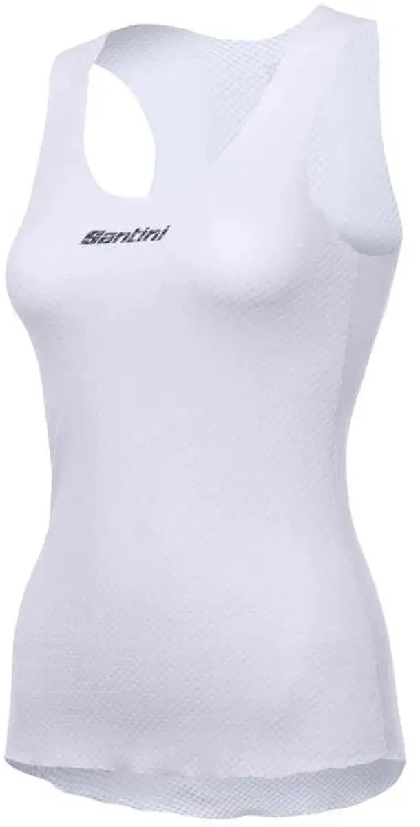 Santini Lieve Sleeveless Baselayer Ondershirt Dames - XS - Wit