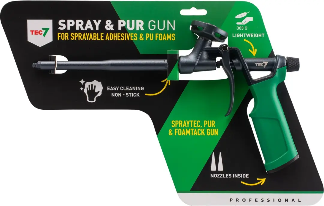 Tec7 Pur Gun Schuimpistool 400ml - Hout