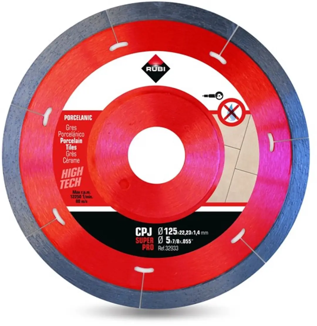 Rubi CPJ 125 SUPERPRO Diamantschijf - Keramiek/Natuursteen