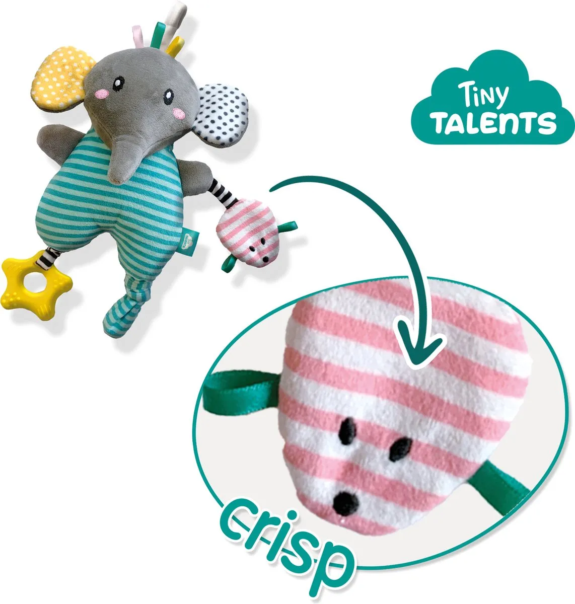 SES Creative Olly Activiteiten Pluche Olifant - Zacht