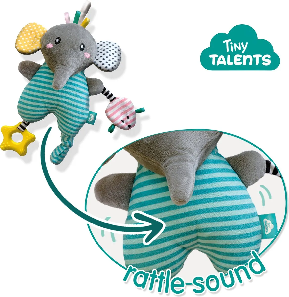 SES Creative Olly Activiteiten Pluche Olifant - Zacht