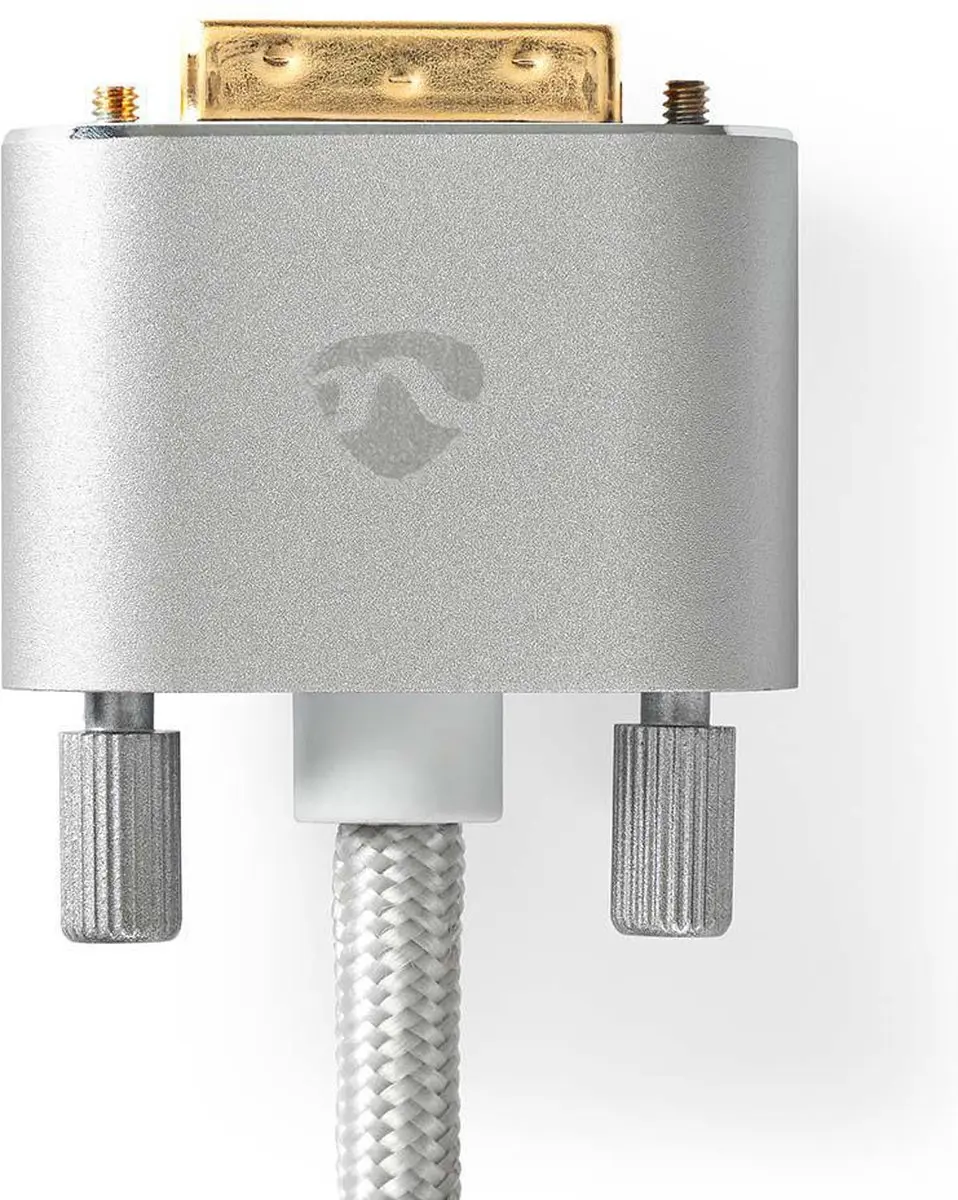 Nedis HDMI Kabel CCTB34800AL20 DVI-D 24+1 - 2.00m - Verguld - Zilver