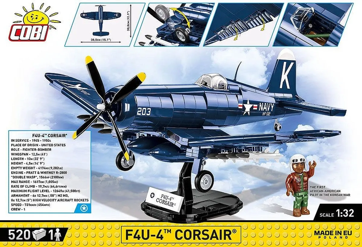 Cobi Vought F4U-4 Corsair COBI-2417 - Meerkleurig