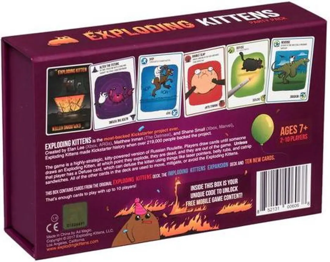 Exploding Kittens Party Pack L4 Kaartspel - 2-10 Spelers
