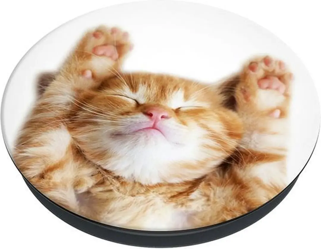 PopSockets PopGrip Basic Snoozy Cat - Telefoonbutton - afbeelding 4 van 5
