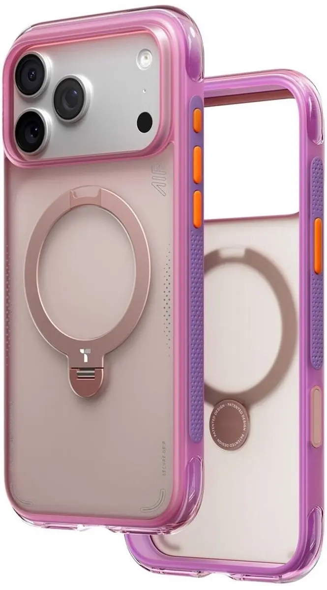 Torras Ostand Q3 Air Spin Hoesje iPhone 17 Pro - MagSafe/Rose
