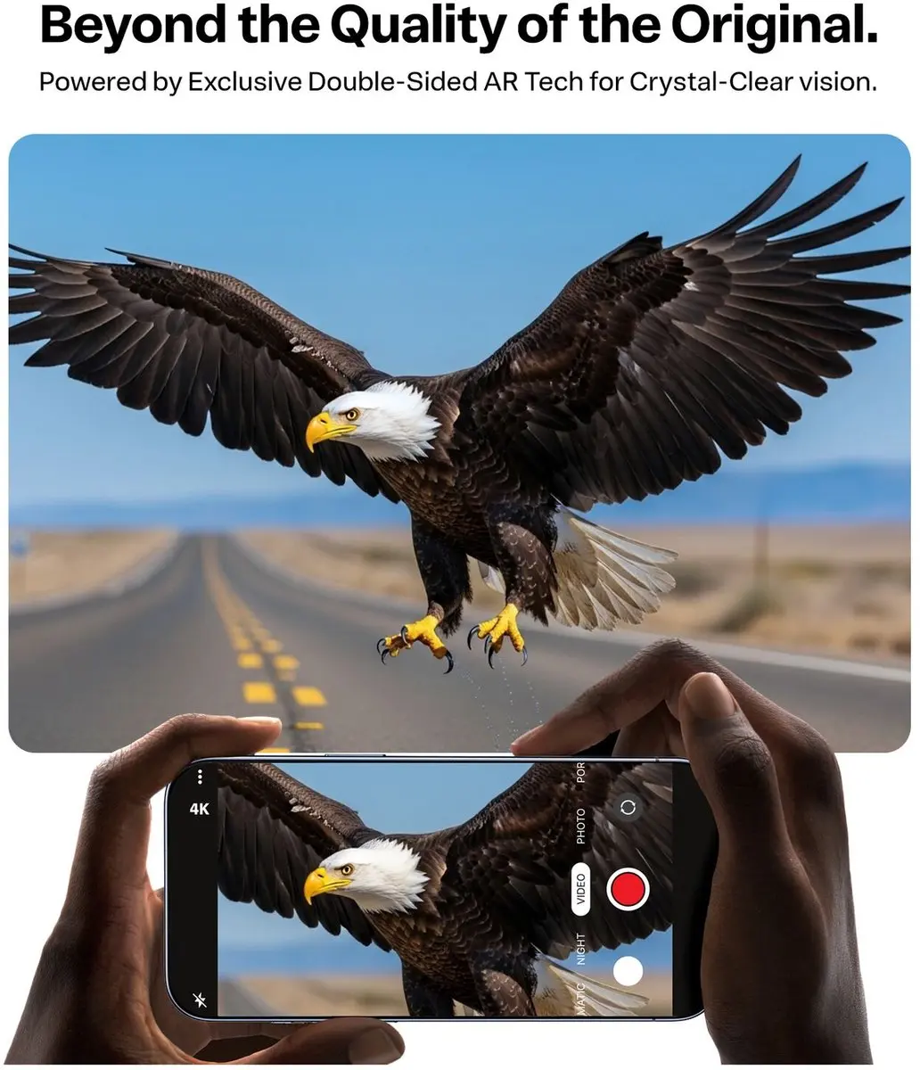 Torras LensGuard iPhone 17 Pro Max Camera Lens Protector 9H - Zwart
