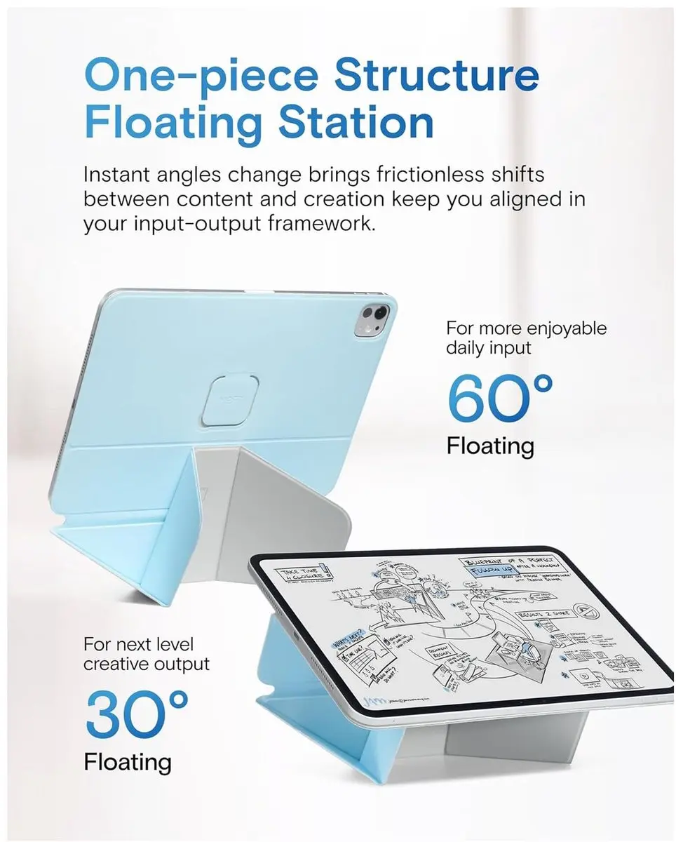 MOFT Dynamic Folio Book Case iPad Pro 13 - Lichtblauw