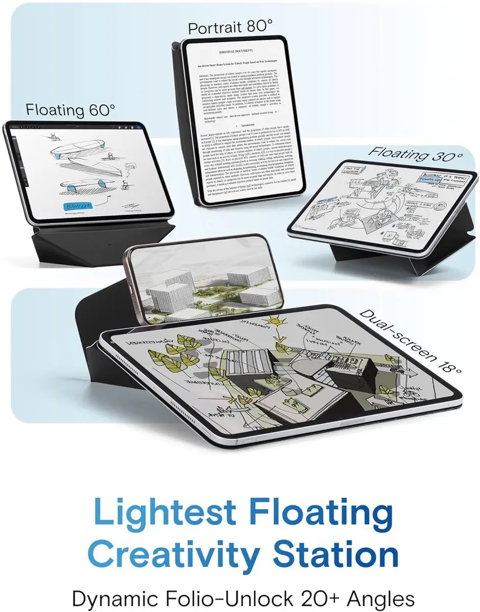 MOFT Dynamic Folio Hoes iPad Air/Pro 11 Zwart - afbeelding 2 van 6