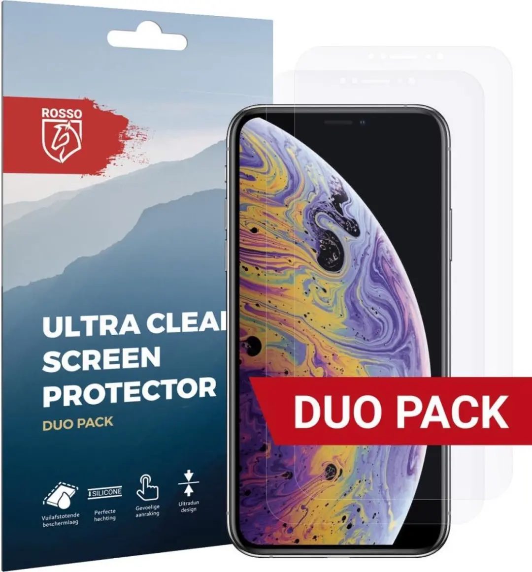 Rosso Ultra Clear Screenprotector iPhone Xs